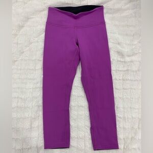 Lulu cropped, low rise, reversible leggings